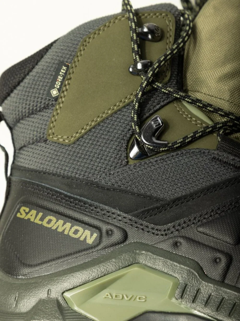 Salomon NWT Quest Element GTX Waterproof Hiking Boots Black Olive Men's US 7.5